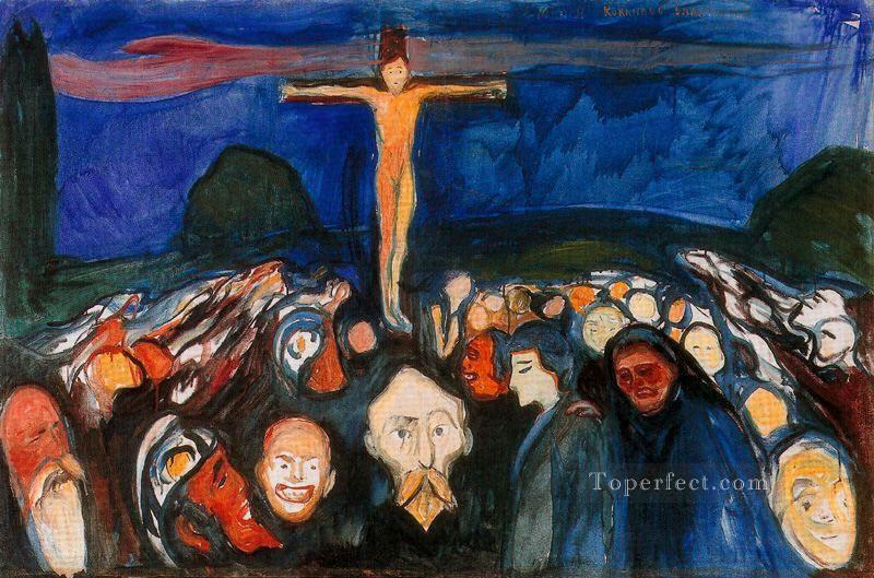Gólgota 1900 Edvard Munch Expresionismo Pintura al óleo